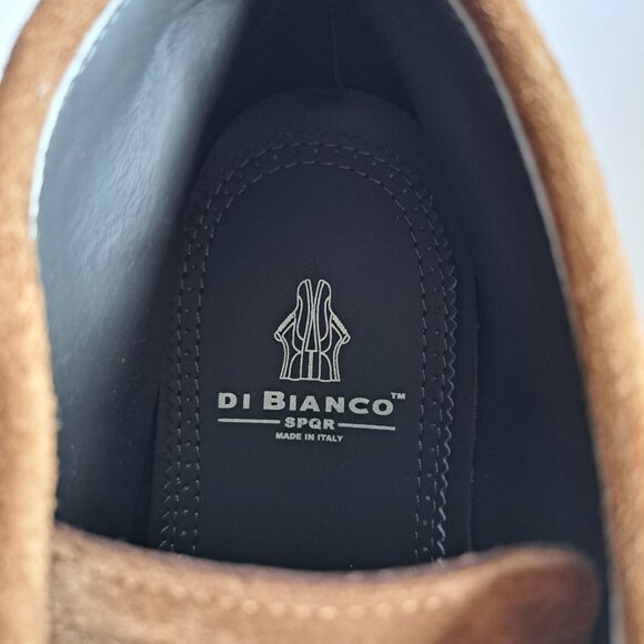 NEW Di Bianco Fidenza Men's Brown Suede Slip On Ankle Boots Shoes - Picture 12 of 16